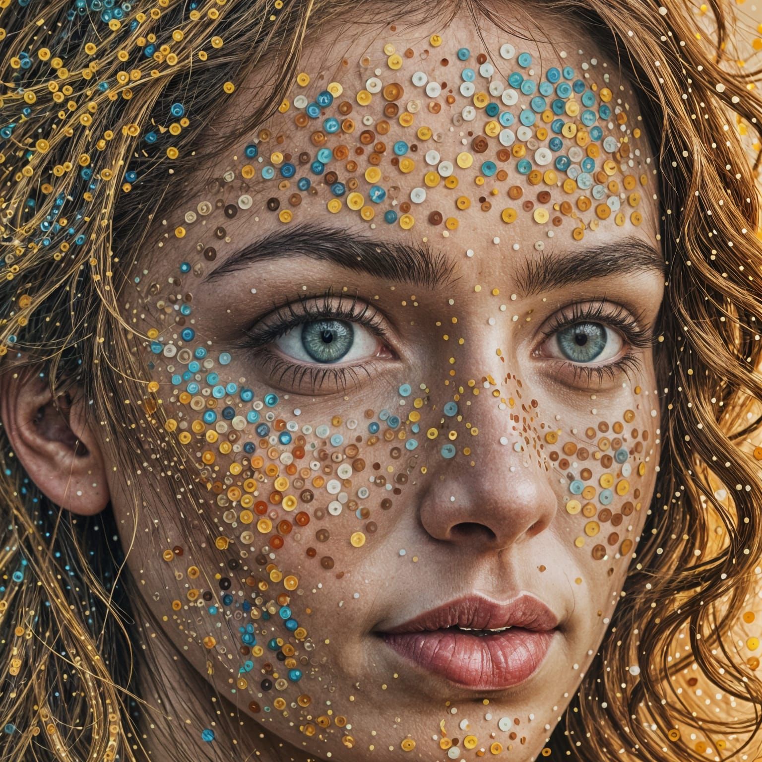 Pointillism Portrait