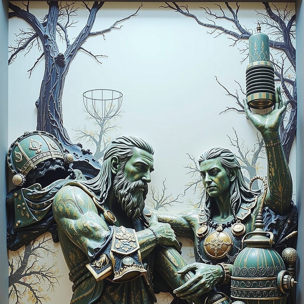 Hyperrealistic Sculpture With Dynamic Lighting