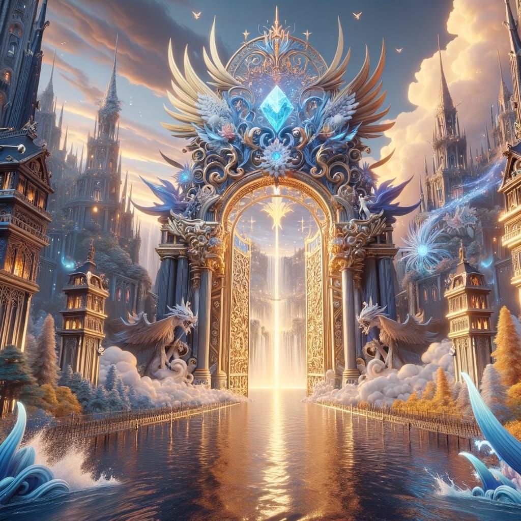 Golden Gate to a Diamond Fairy-Tale World