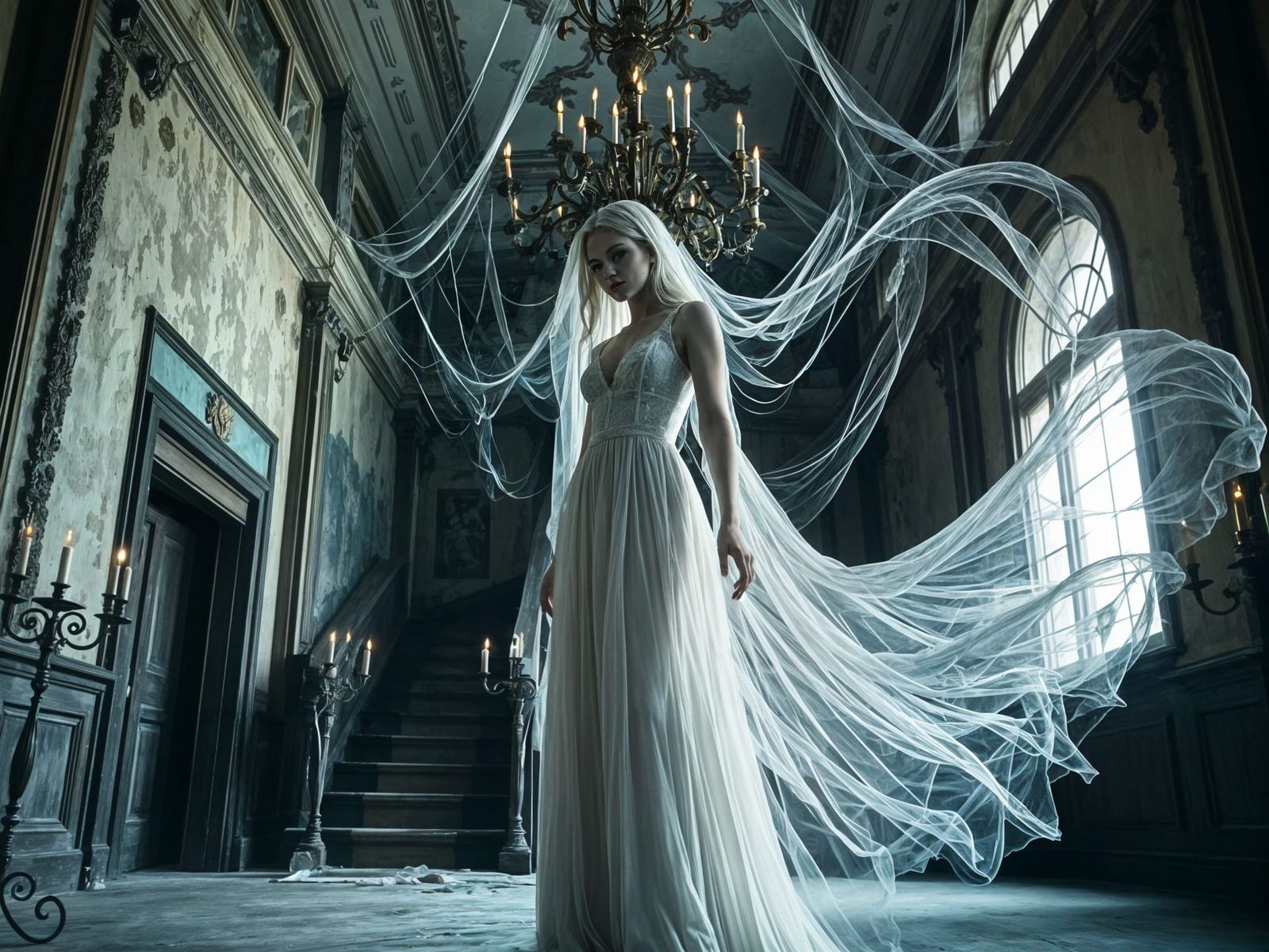 Ethereal Spirit Resides in Abandoned Mansion