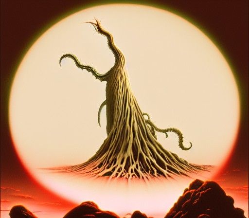 Lovecraftian Horror Art, Hyperdetailed Hard Surface Modeling