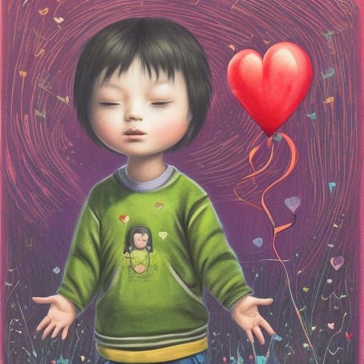 Wistful Boy Holds Hope and Heartache