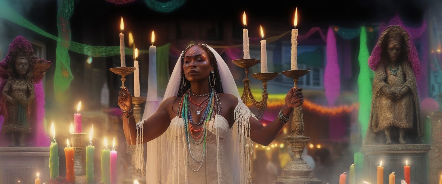 Voodoo Priestess in New Orleans: Digital Art