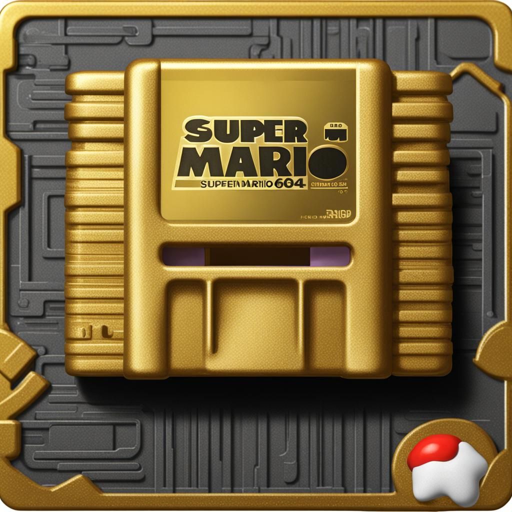 Golden Super Mario 64 Cartridge