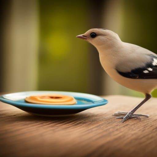 Bird Waits for Syrup: Professional Photography