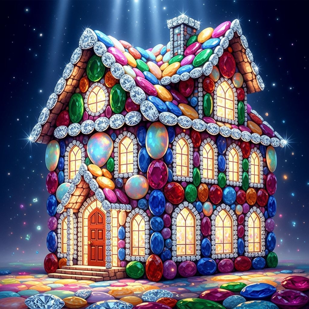 Fantastical Gemstone House in Ethereal Light