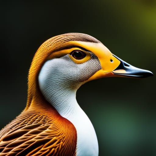 Hyperrealistic Duck from the Future in HDR