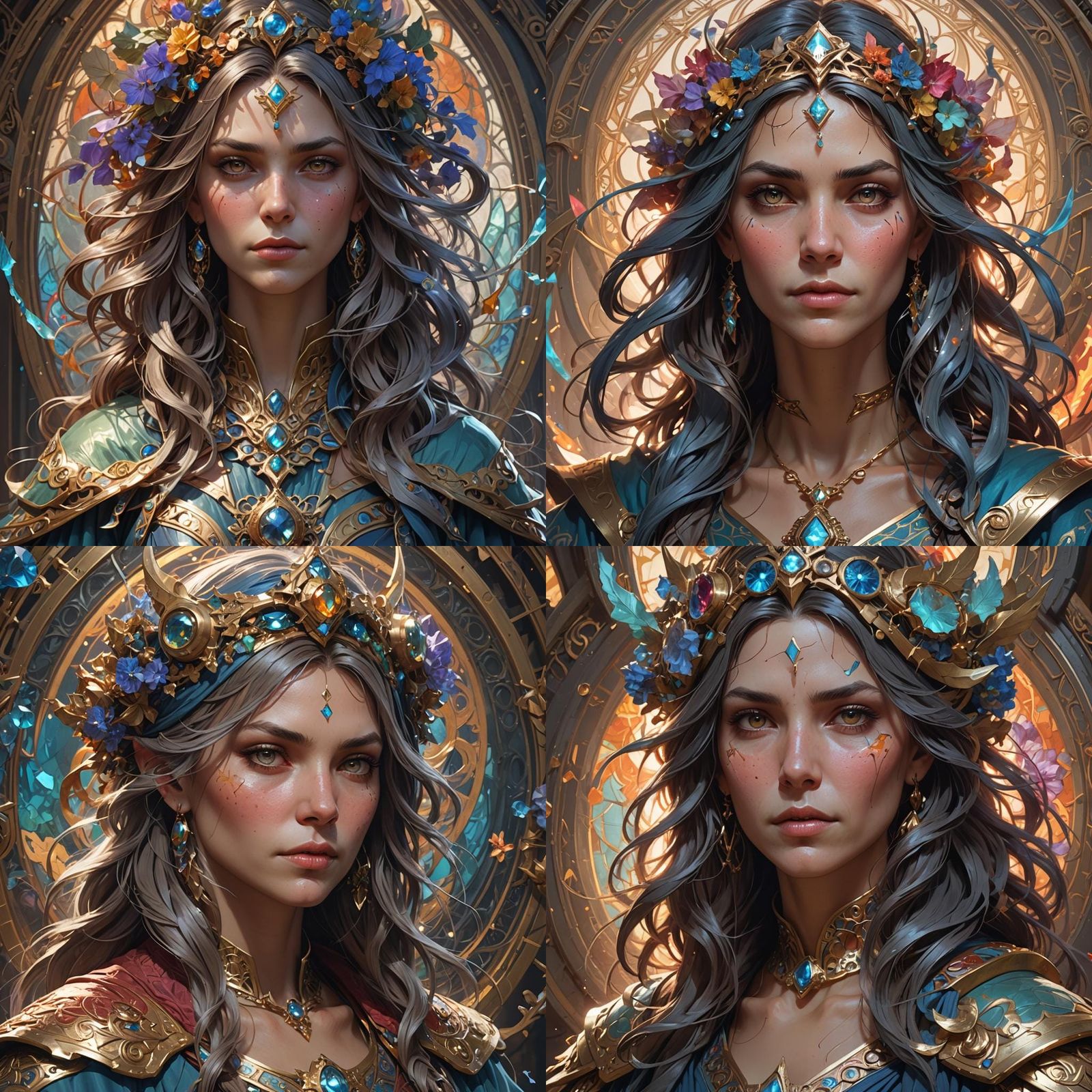 Sorcerer Portrait in Hyperdetailed Digital Art Style