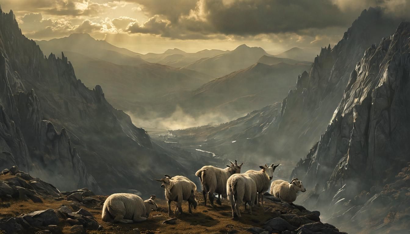 Dragon Guardian: A Whimsical Fantasy Landscape