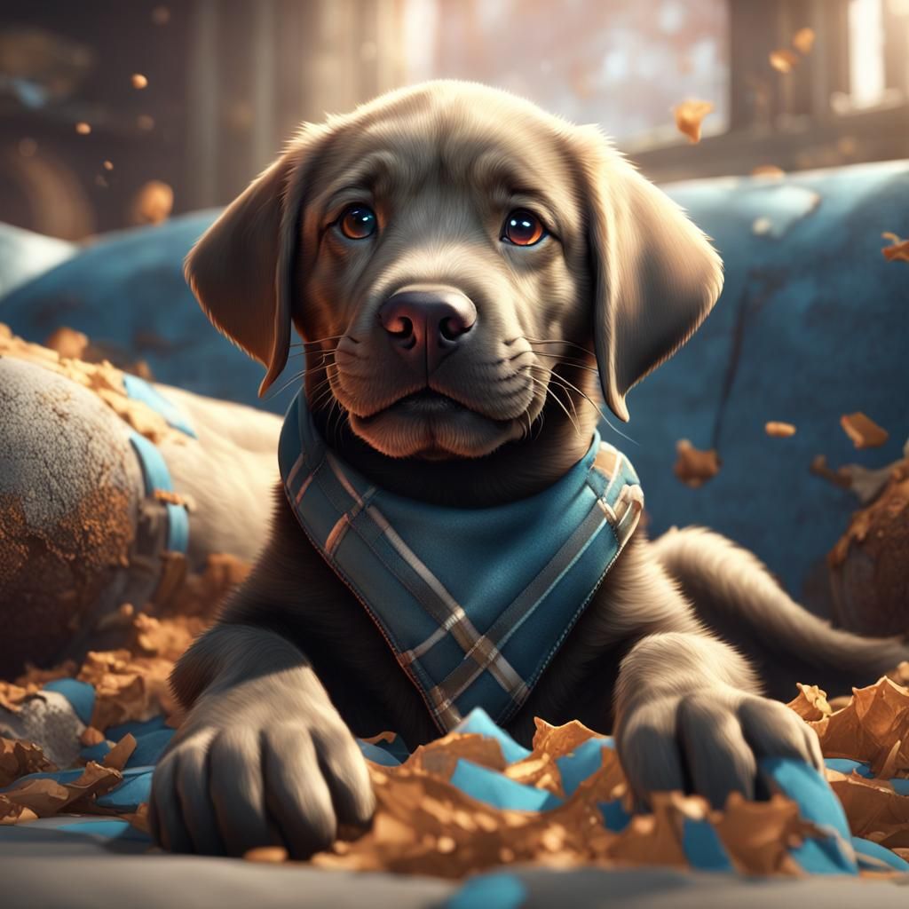 "It wasn't me! I'm too cute to do such a thing!"