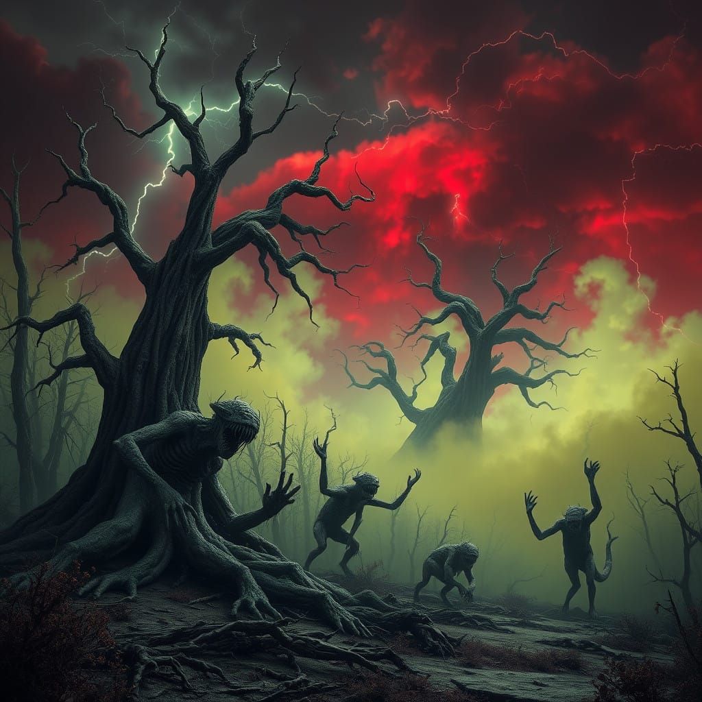Eerie Forest of Twisted Torment