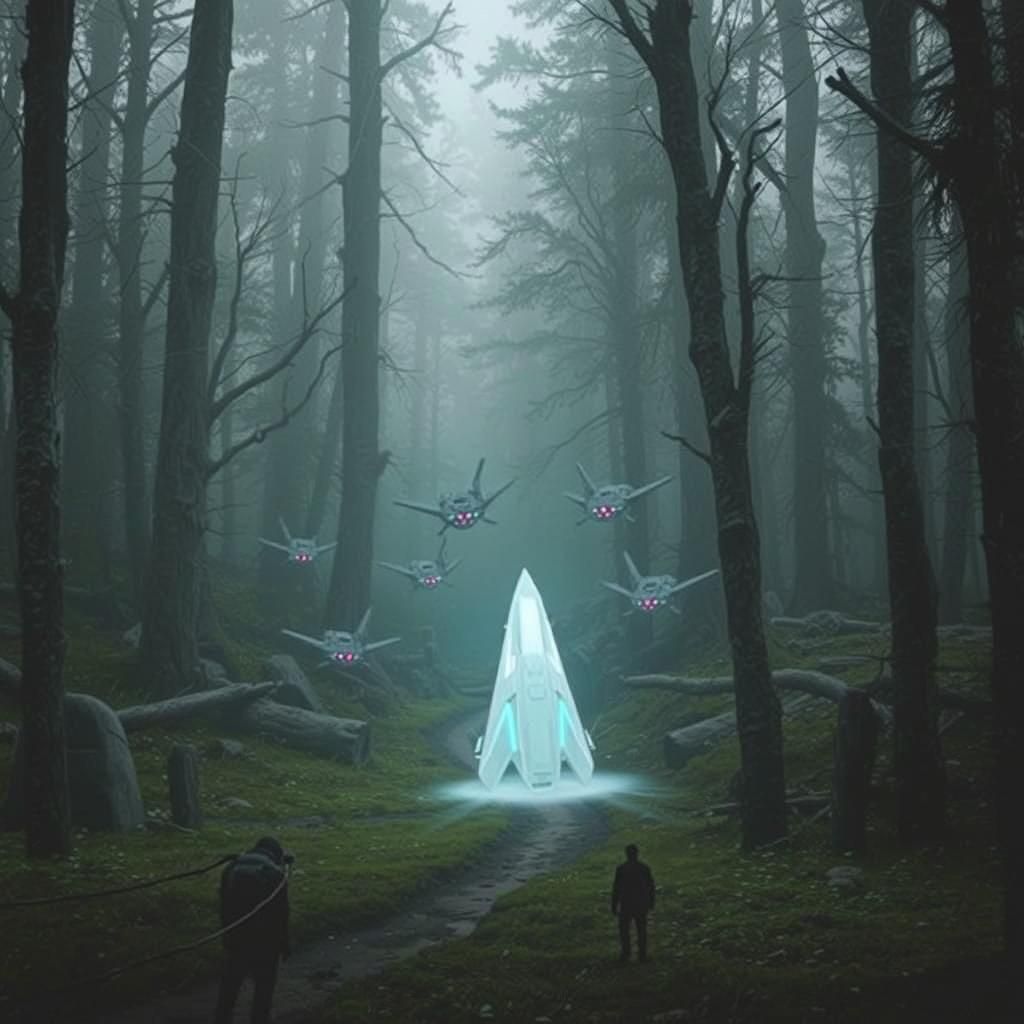 Nostalgic 8-Bit Spaceship Battle in Pixel Art