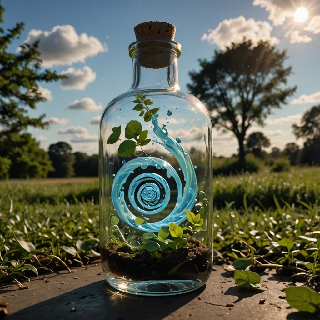 Vortex in a Bottle: Captivating Energy