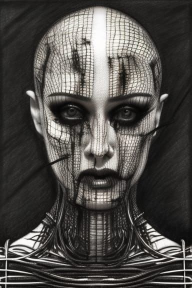 Gigeresque cenobite girl