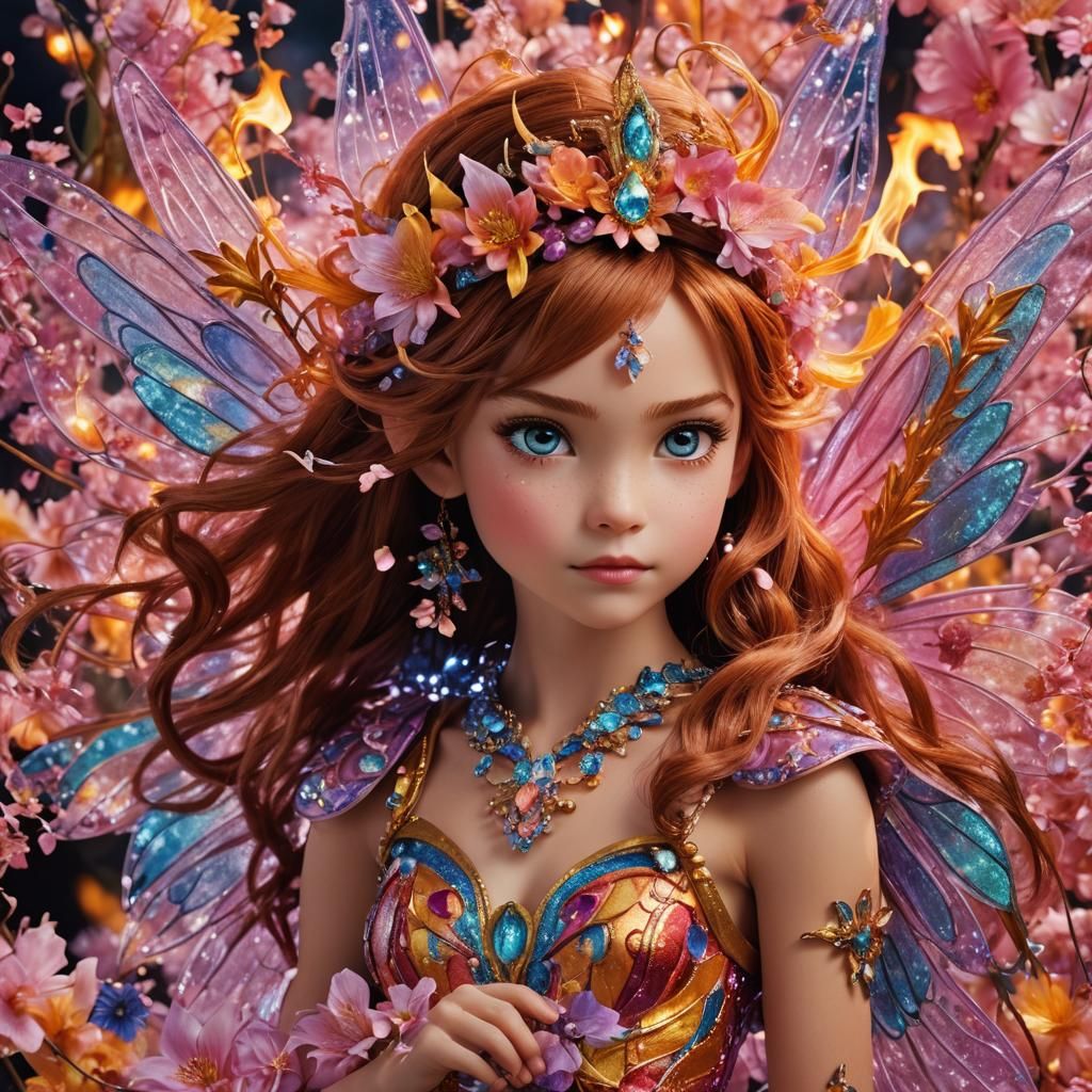Bloom Winx Believix Fairy Portrait, Dragon Flame Power