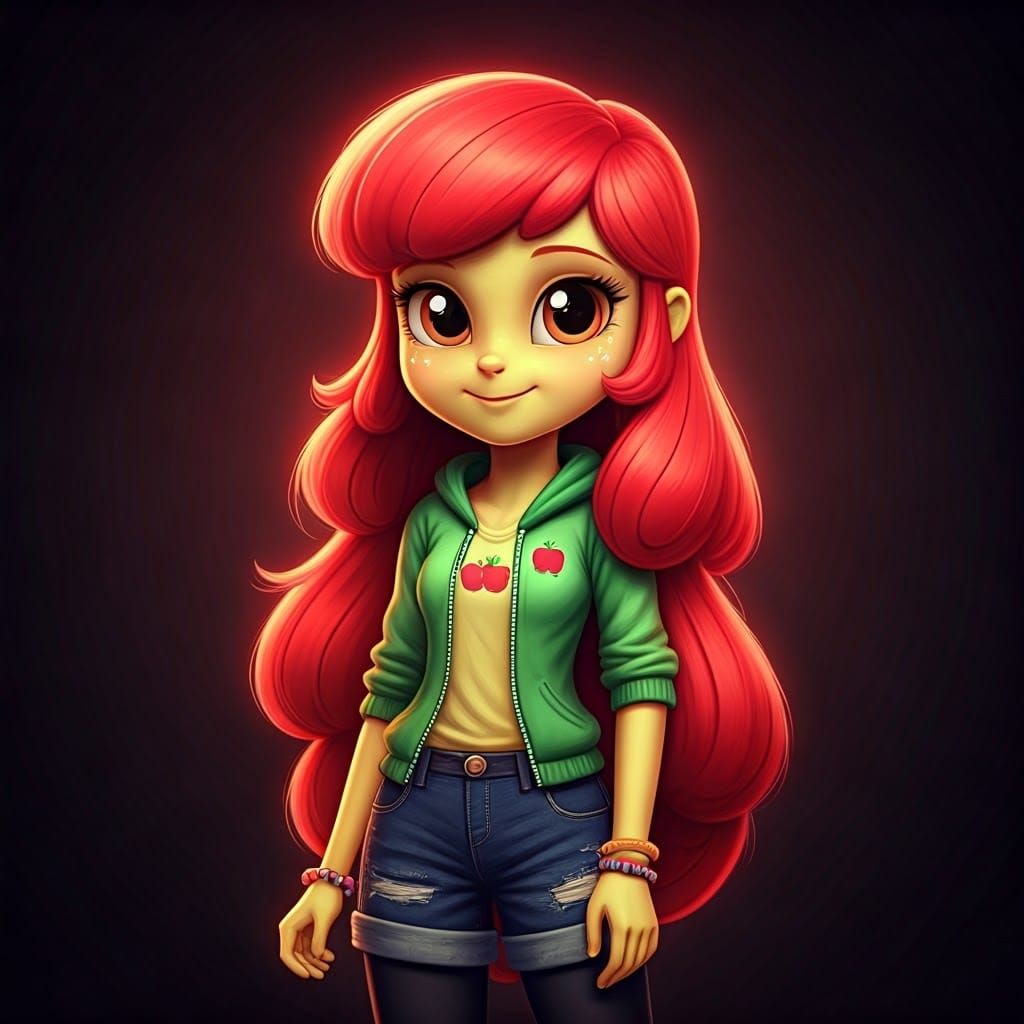 Applebloom Adult Form in Cinematic Digital Painting Style
