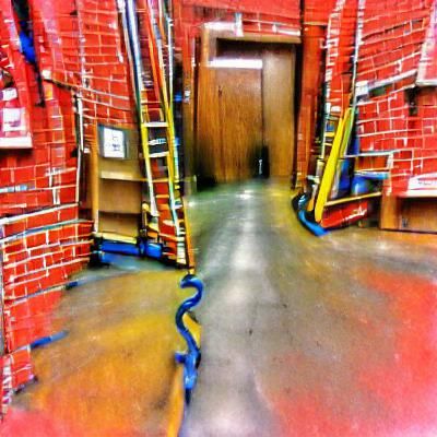 Eerie Backrooms Liminal Space Illustration