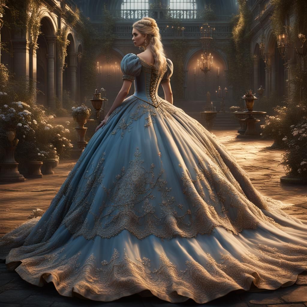 Victorian Princess in Detailed Matte Painting