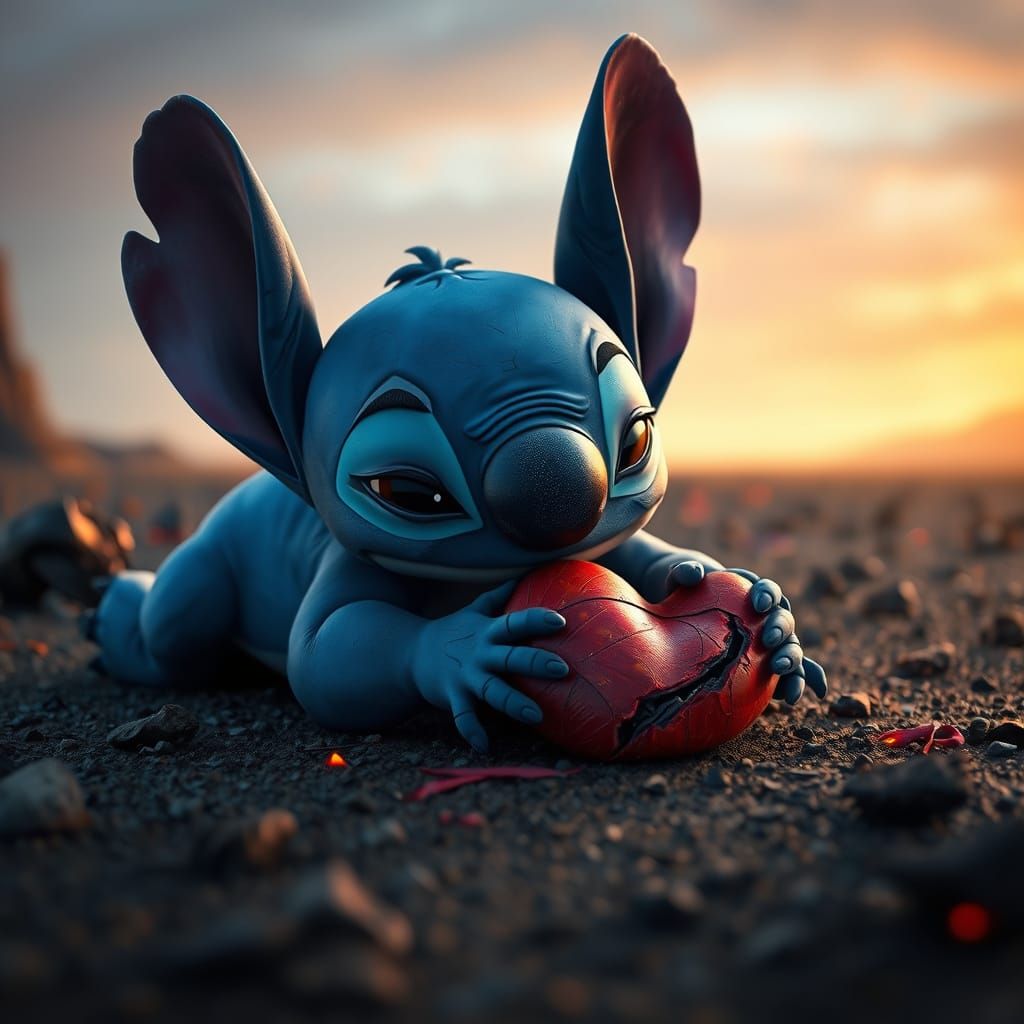 Tragic Stitch: Heart Torn Out in Cinematic 3D