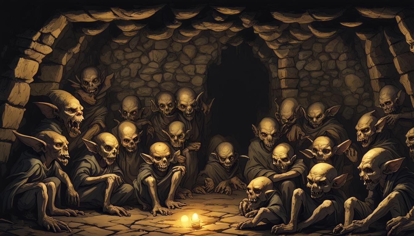Goblins in Shadowy Catacombs