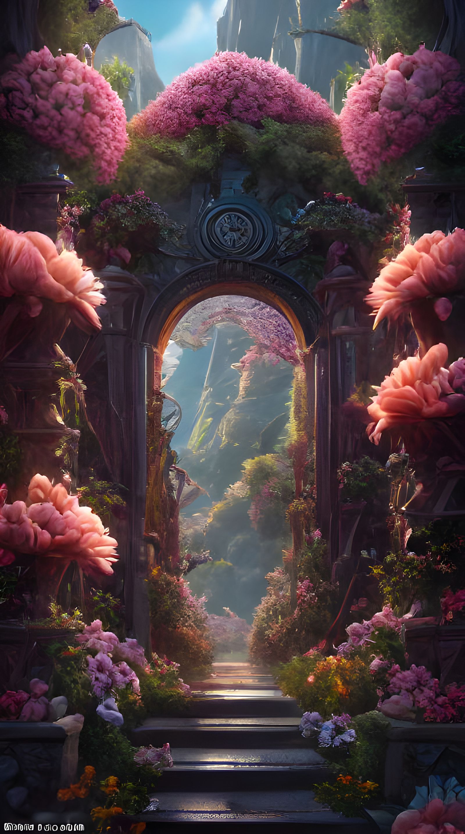 Hidden Flower Blossom Gate to Consciousness