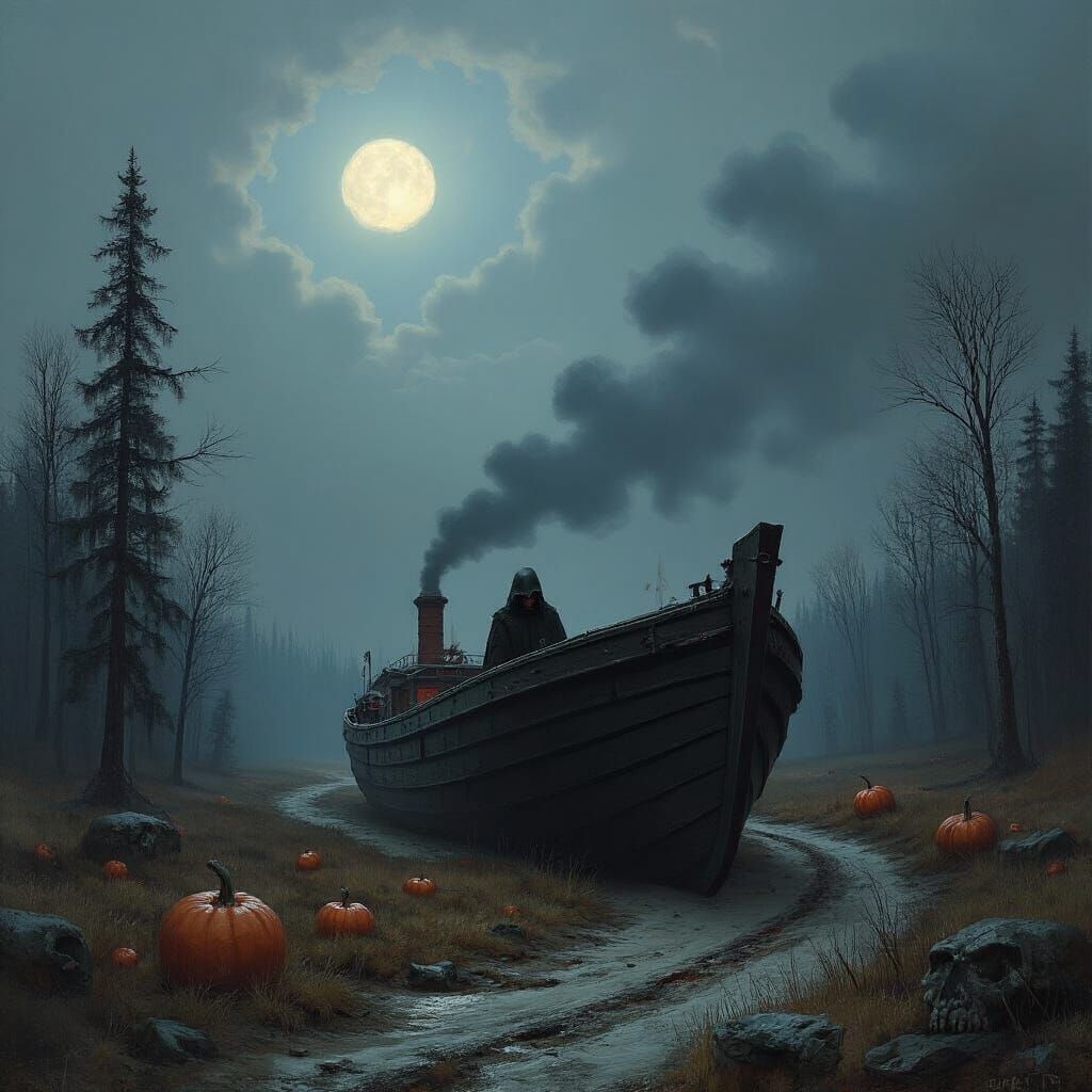 Grimdark Landscape by Cornelius Krieghoff