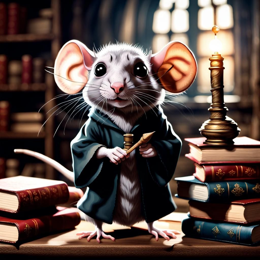 Wizard Rat Scabbers Fixing Natural Disasters with Magic