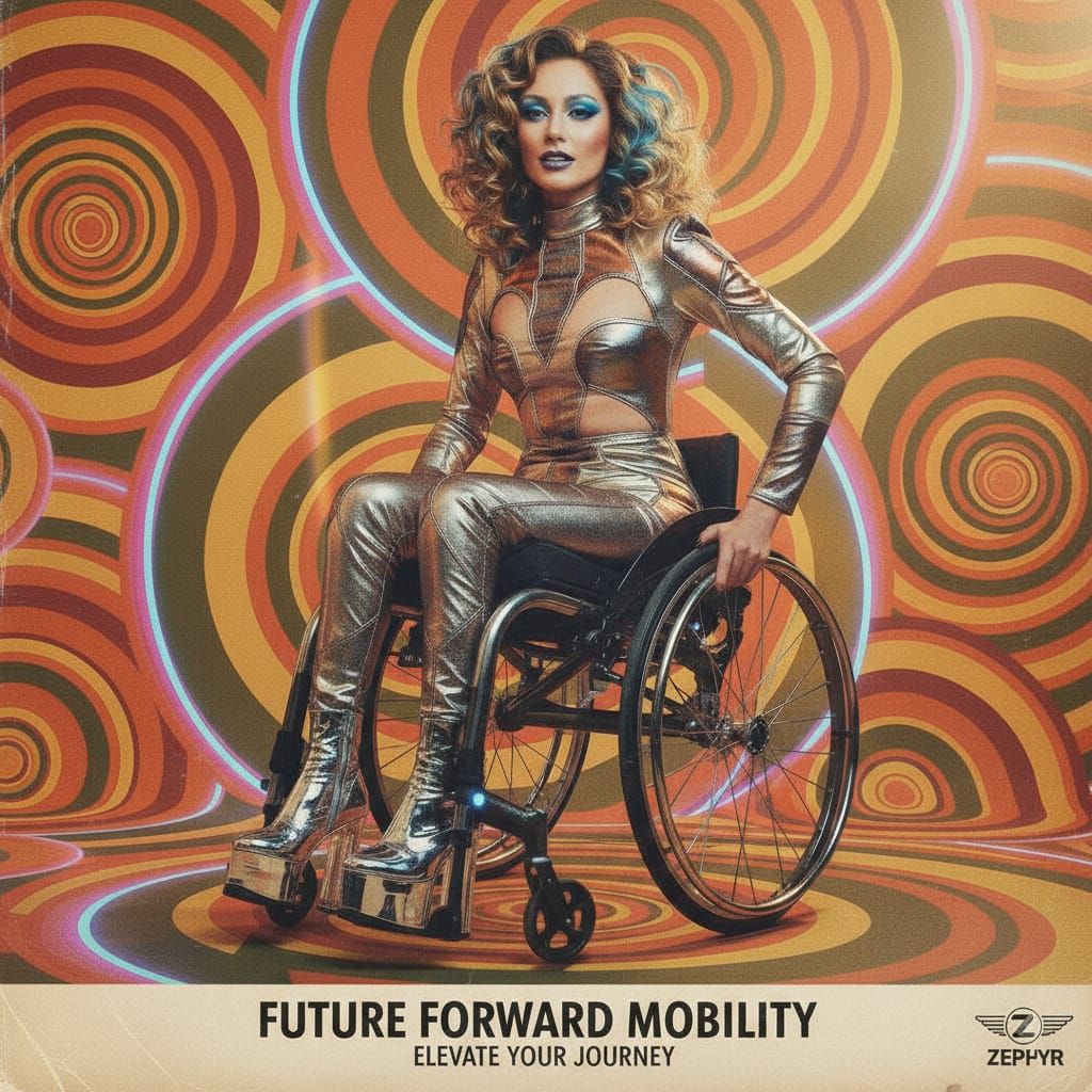 Futuristic Fashion Photography with 1970s Ad Style