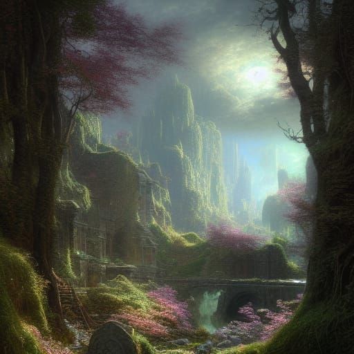 Atmospheric Irish Moors: Detailed Matte Painting