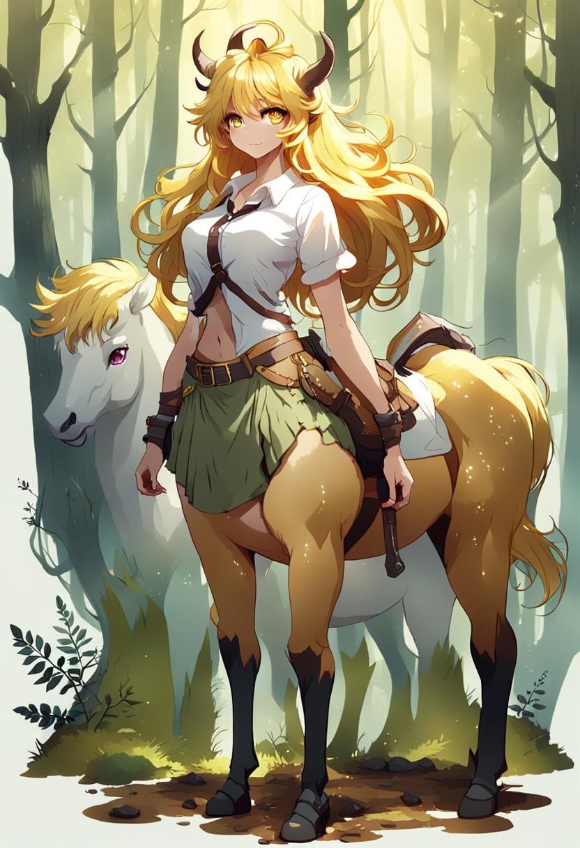 Centaur Girl in Magical Forest