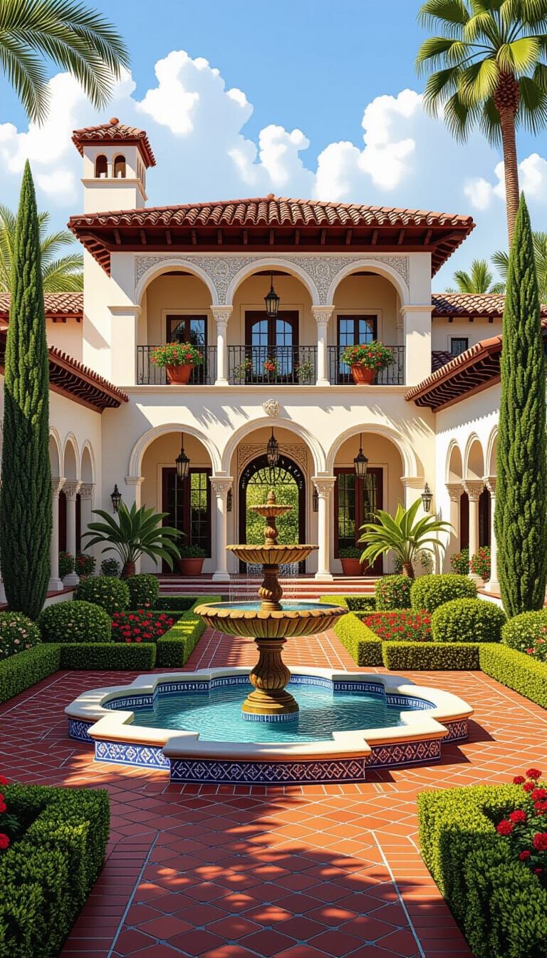 Moorish Revival Mansion by Paul Revere Williams