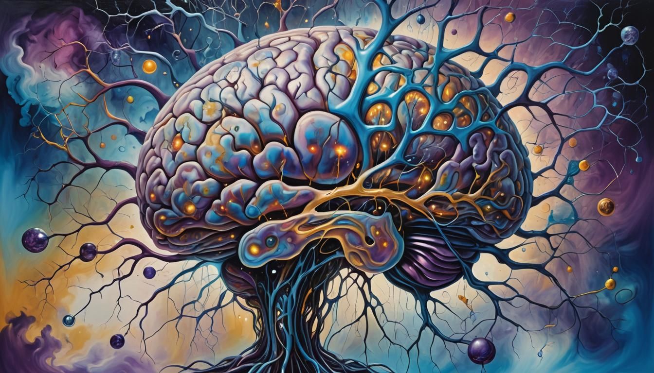 Brainstorming: A Surrealist Vision of the Glowing Mind