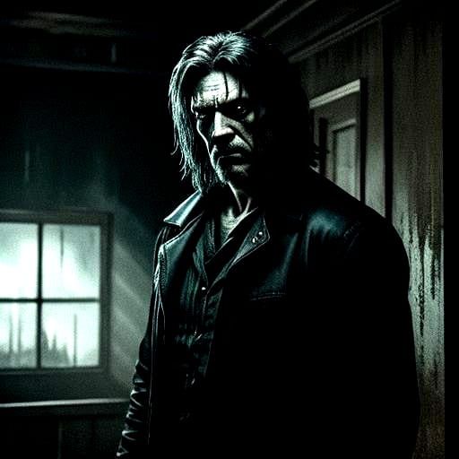 Gritty Horror Masterpiece in Cinematic Style