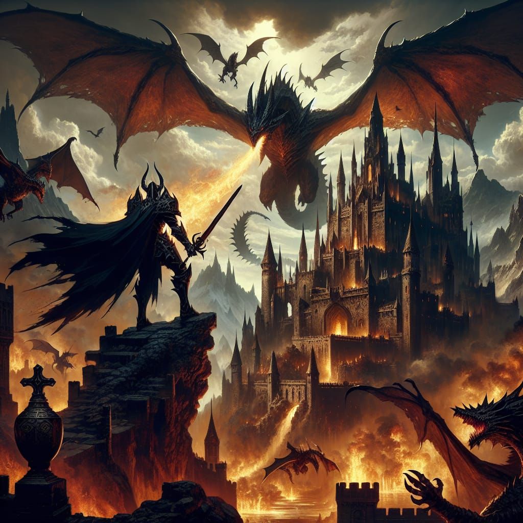 Dragon Siege: Warrior Commands Fiery Destruction