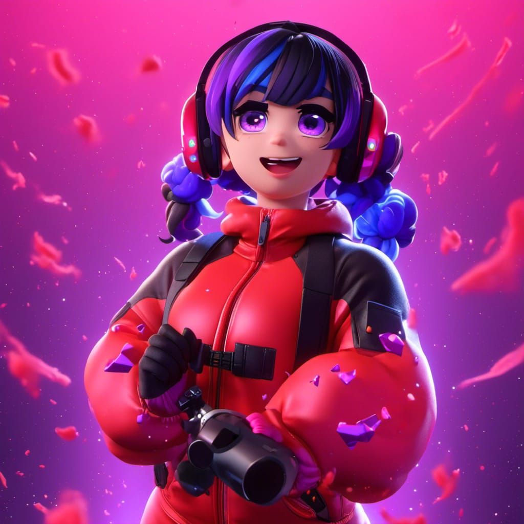 Hyperrealistic Female Character in 3D Game Style