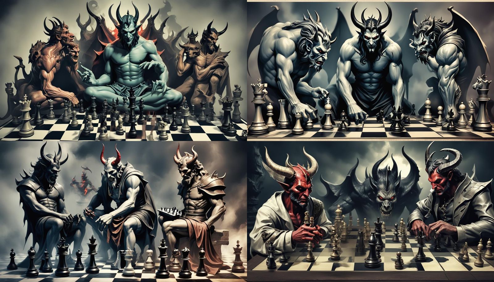Chess Match: Devil Versus God