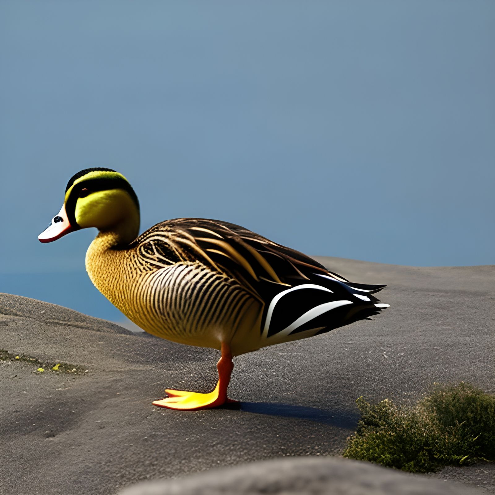 Duck Image Generated from Simple Prompt