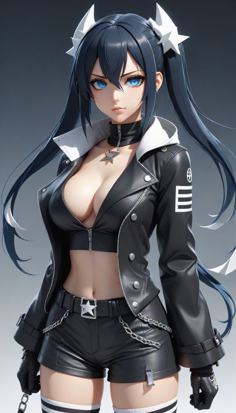 Cyberpunk Anime Goddess with Twintails