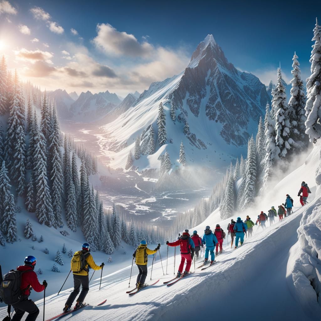 With an avalanche declared everybody is getting off the moun...