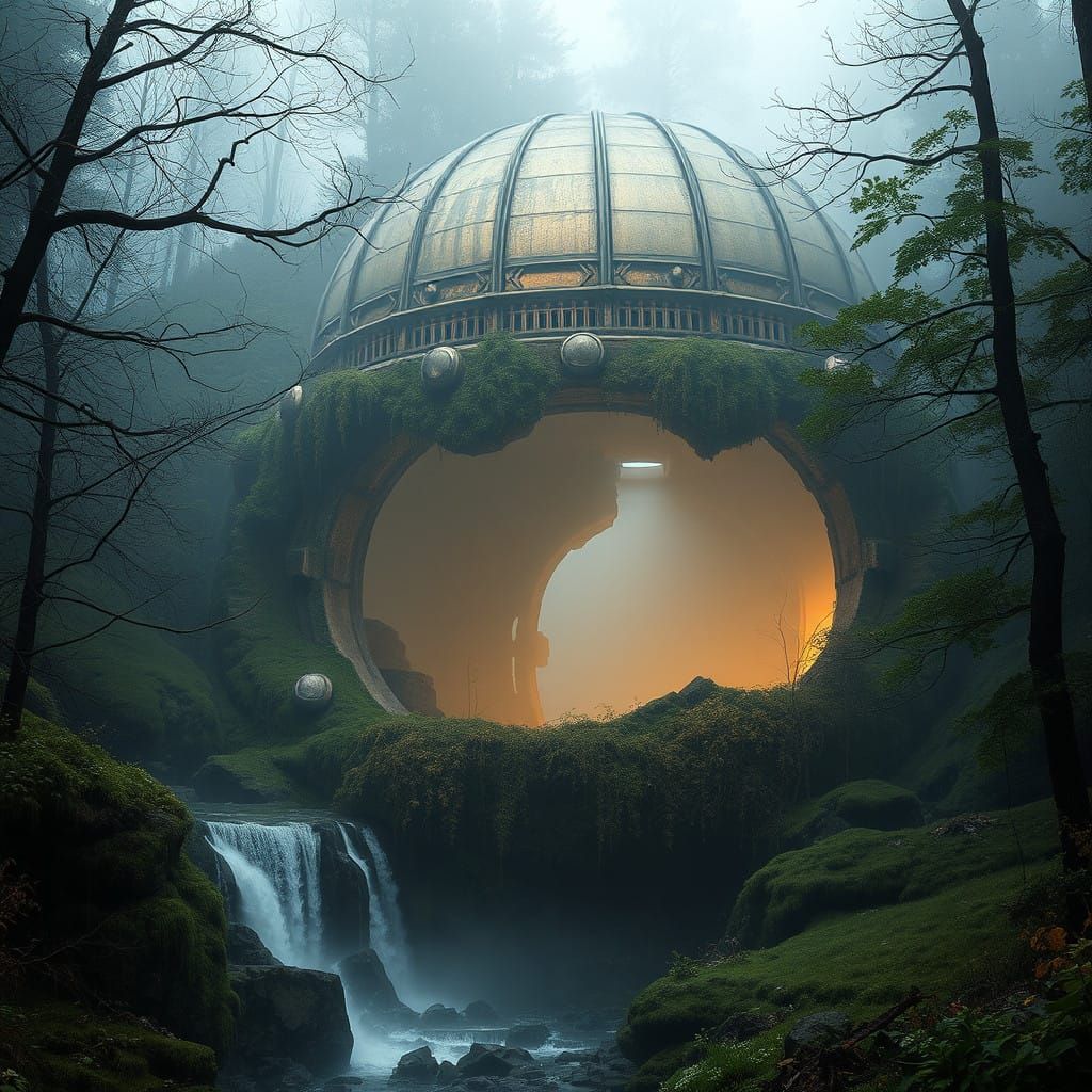 Ancient Dwemer Ruin in Eerie, Golden Light