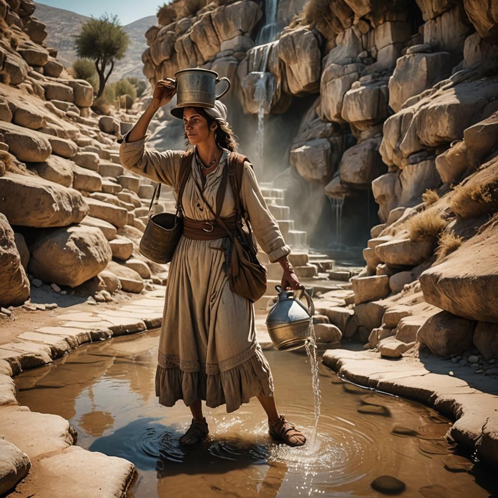 Woman at Jacob's Well: Fantasy Concept Art