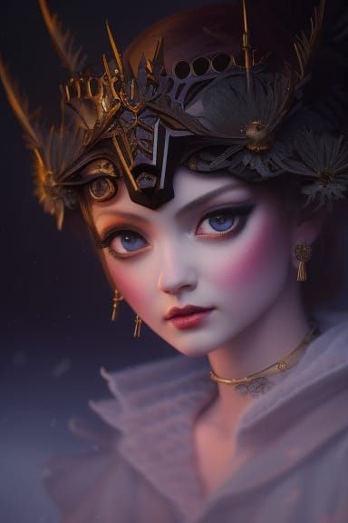 Filigree Gremlin Portrait in Faerie Circle