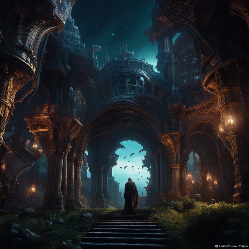 Morpheus in Detailed Matte Painting Style