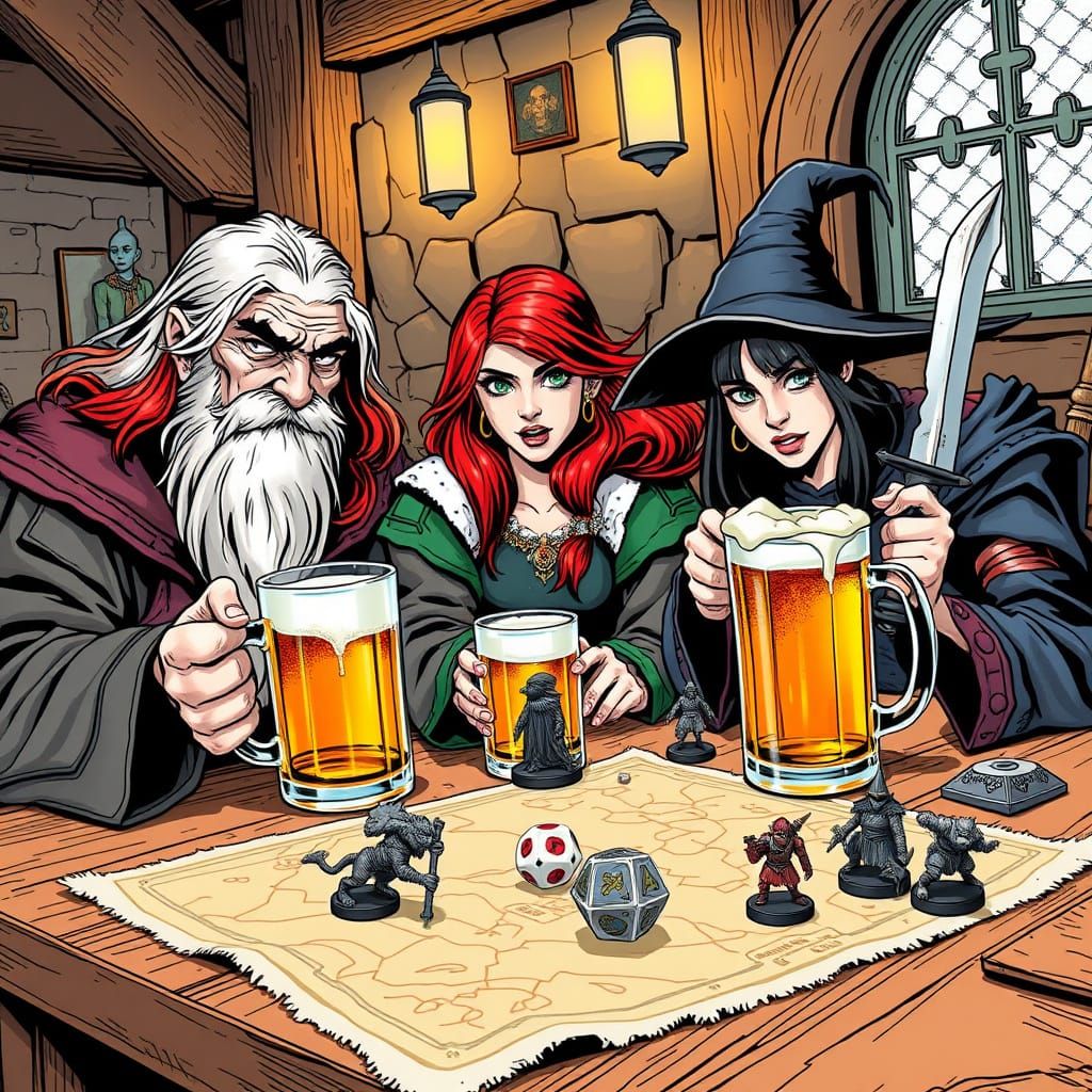 Fantasy Adventurers Gather for Epic Dungeons and Dragons Ses...