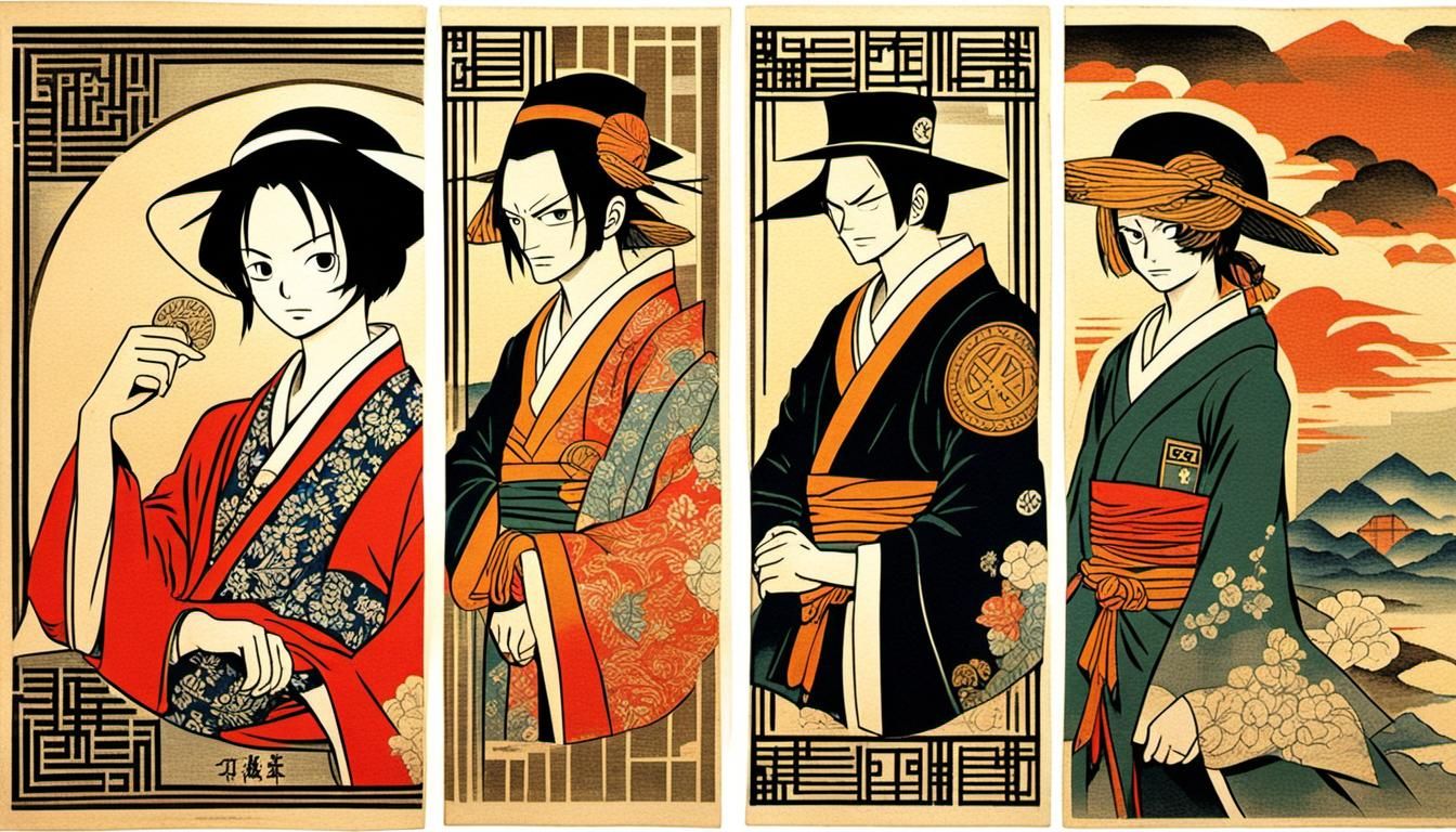 Nami 'One Piece' as Art Deco Euro Banknote