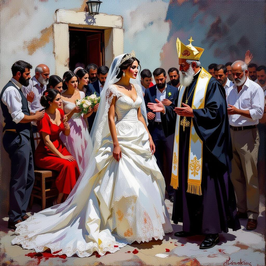 Frantic Bride at Chaotic Greek Wedding