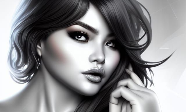 Hyperdetailed Portrait of Curvy Woman in 8k Resolution