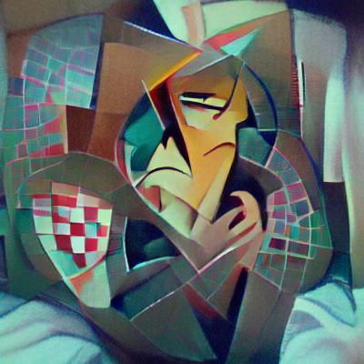 Abstract Cubist Exploration of Lost Love