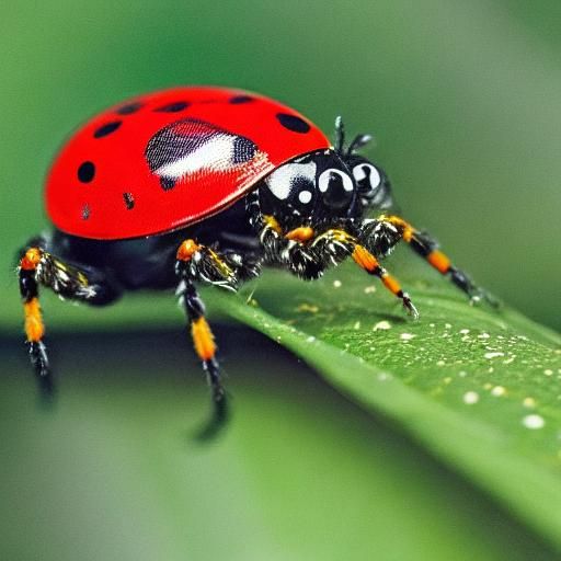 Ladybug and Spider Concept Art in Burton Style