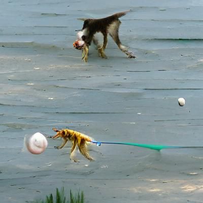 Dog Catches Frisbee in Mid-Air